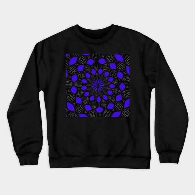 Purple and Black Pattern Crewneck Sweatshirt by Sarah Curtiss
